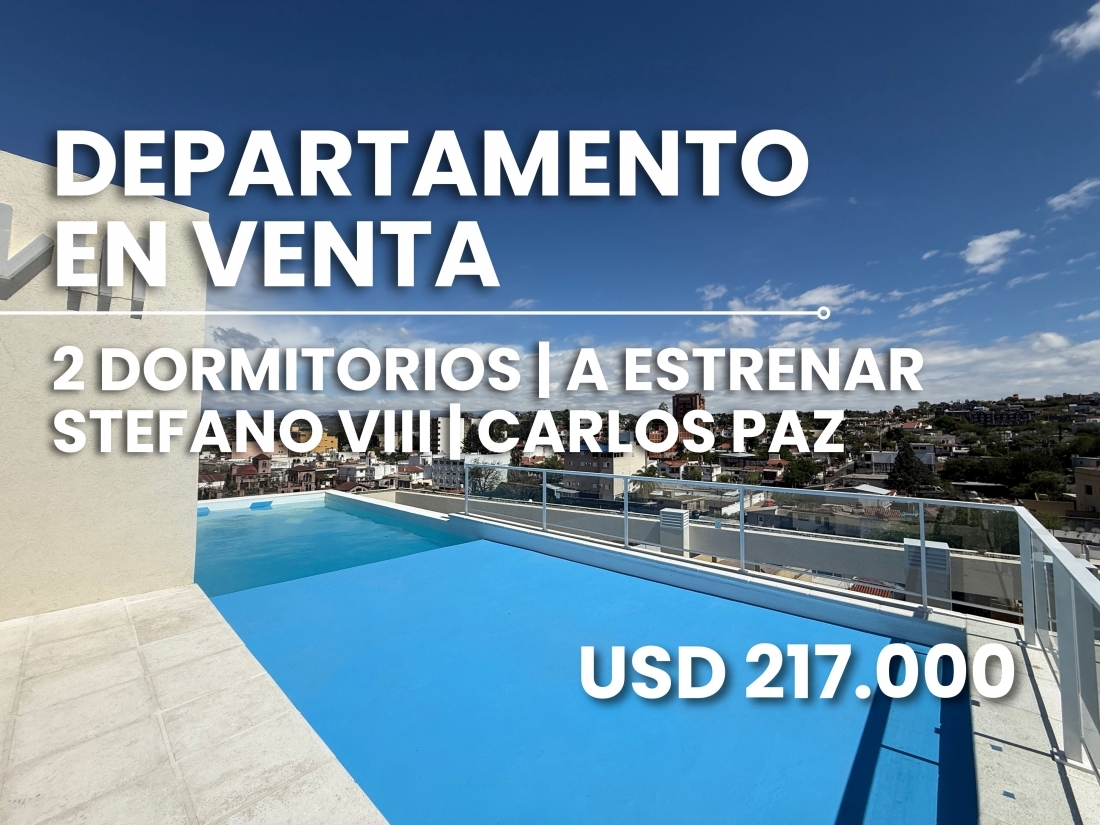 DEPARTAMENTO DE LUJO A ESTRENAR | 2 DORMITORIOS | VILLA CARLOS PAZ